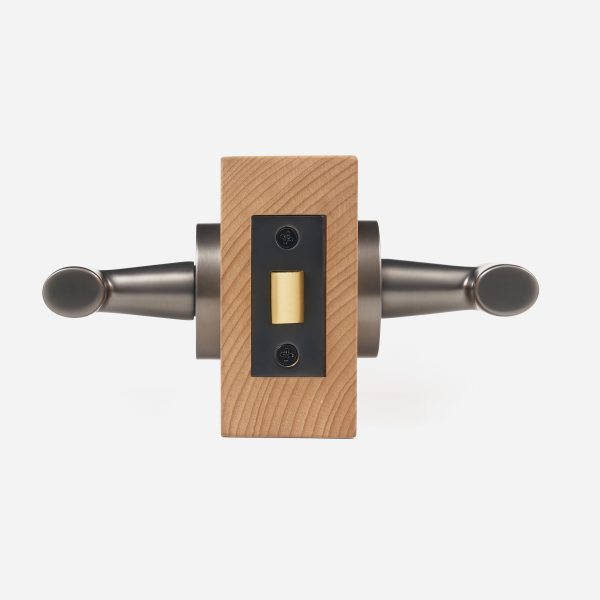 Glasgow - Gunmetal Brass Lever Handle - Door Handles - Matte Black Brass Lever Handle
