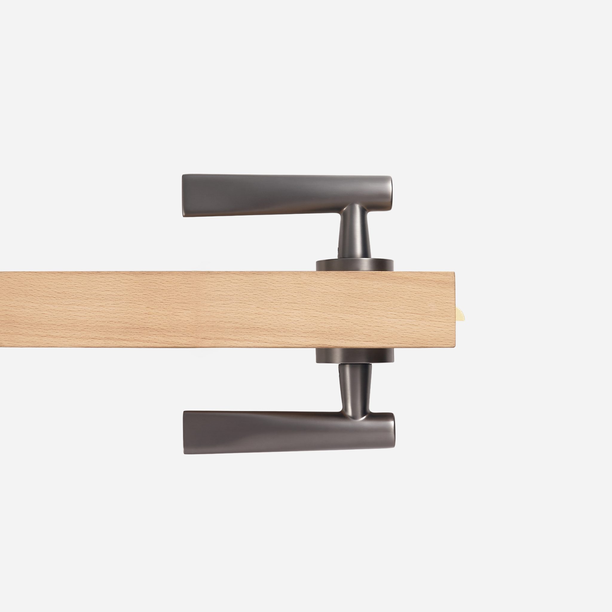Glasgow - Gunmetal Brass Lever Handle - Door Handles - Matte Black Brass Lever Handle