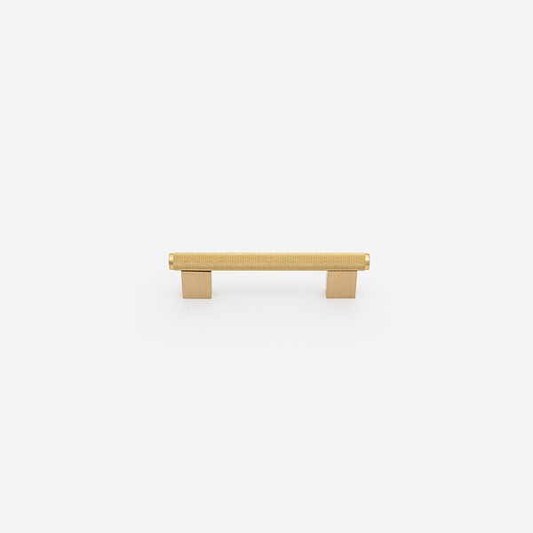 Lecce - Knurled Matte Black Brass Handle - Architectural Hardware - Matte Black Brass