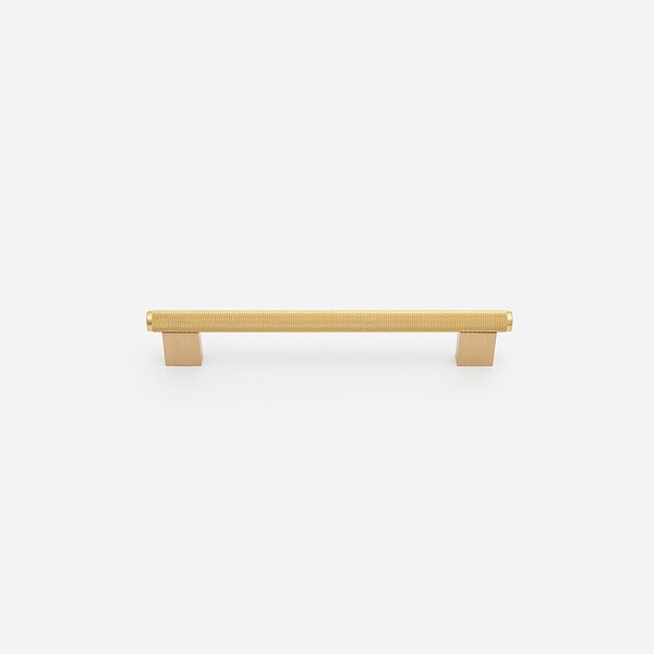 Lecce - Knurled Matte Black Brass Handle - Architectural Hardware - Matte Black Brass