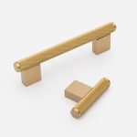 Lecce - Knurled Matte Black Brass Handle - Architectural Hardware - Matte Black Brass