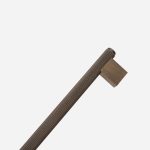 Lecce - Knurled Matte Black Brass Handle - Architectural Hardware - Matte Black Brass