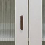 Lecce - Knurled Matte Black Brass Handle - Architectural Hardware - Matte Black Brass