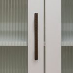 Lecce - Knurled Matte Black Brass Handle - Architectural Hardware - Matte Black Brass