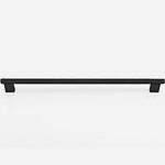 Lecce - Knurled Matte Black Brass Pull - Architectural Hardware - Knurled Matte Black Brass