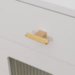 Lecce - Knurled Matte Black Brass Handle - Architectural Hardware - Matte Black Brass