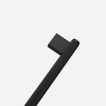 Lecce - Knurled Matte Black Brass Pull - Architectural Hardware - Knurled Matte Black Brass