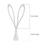 Curtain tieback 2 loops