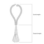 Triple Sphere Jute Tie Back