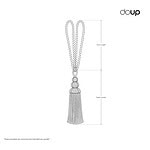 Stacked Bead Cotton Curtain Tie Back